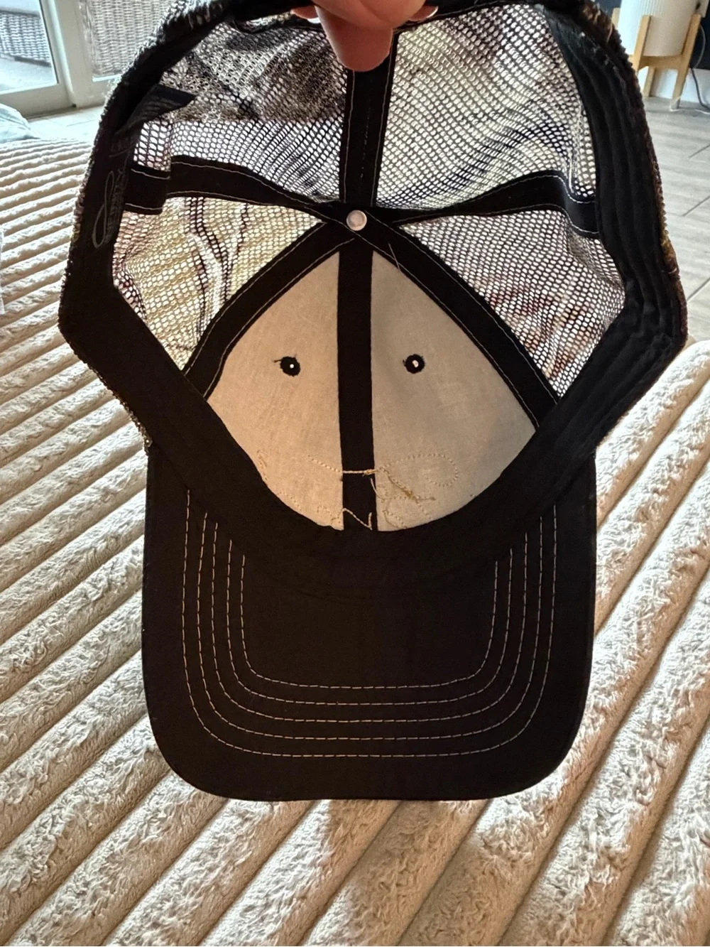 Ford Women’s Black Cap with Sparkle Gold Script Logo